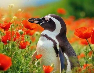 Naklejka premium Auf einer Blumenwiese