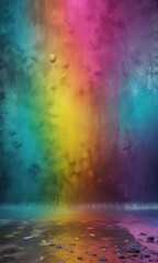 Naklejka premium Acid-washed background with blurred bright colors and grainy texture , #gradientbackground, #grainytexture