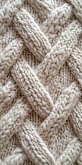 Chunky and Geometric Knit Patterns, Neutral Background for Marketing Materials