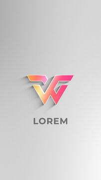Corporate Elegant Zoom In or Out Vertical Logo Reveal MOGRT 91