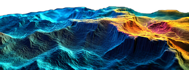 Lidar maps in GIS, derived from mounting data from an unmanned aerial vehicle during earthquakes, tremors, and the movement of lithospheric plates.
