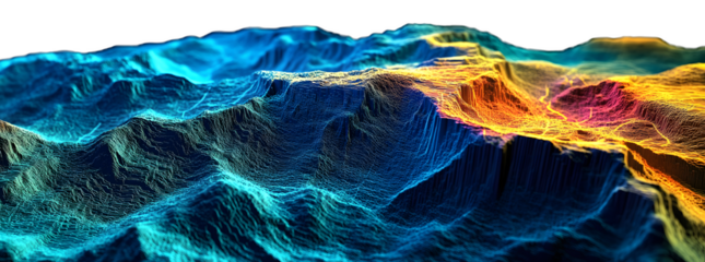 Lidar maps in GIS, derived from mounting data from an unmanned aerial vehicle during earthquakes, tremors, and the movement of lithospheric plates.