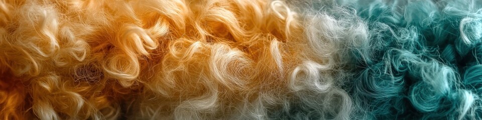 Vibrant Fibers , Diagonal Arrangement on Textured Background for Fashion and Craft Uses