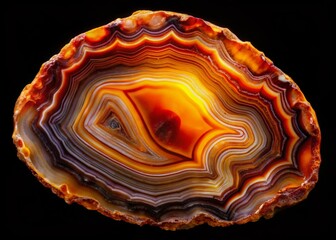 Silhouette Berber Agate Closeup Macro Photography