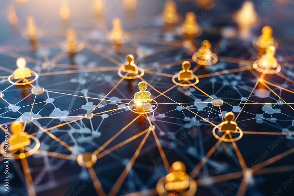 Poster global business structure of networking. analysis and data exchange customer connection, hr recruitm