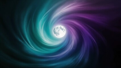 Fototapeta premium AI GENERATE, A mystical gradient with shades of teal and deep purple