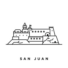 San Juan Castle Icon Design