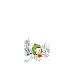 Christmas Tree Glass Snow Ball Cute polar bear