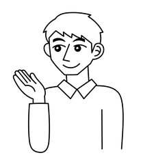 Obraz premium ポーズをとる男性