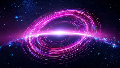 Obraz premium Abstract cosmic swirl with vibrant colors.