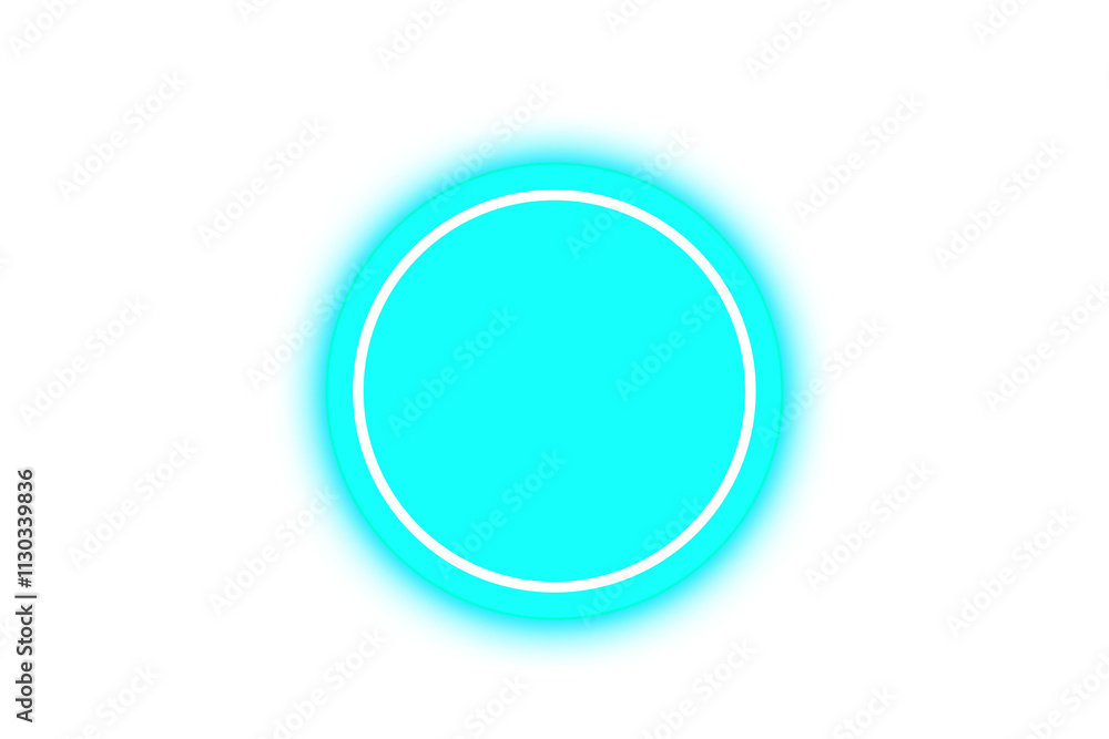 Poster Blur gradient circle transparent background.  Blurred circles blue color dot light. Circle design elements