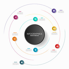 Infographic design template with place for your data. Vector illustration. © Khvost