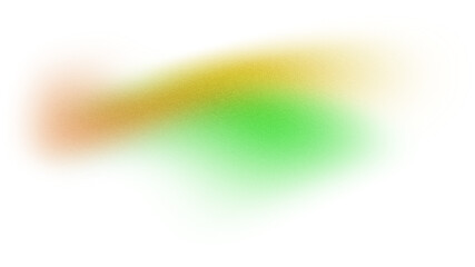 Vibrant orange teal green psychedelic grainy gradient color flow wave on transparent background,...