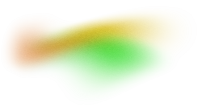 Vibrant orange teal green psychedelic grainy gradient color flow wave on transparent background, cover poster backdrop design