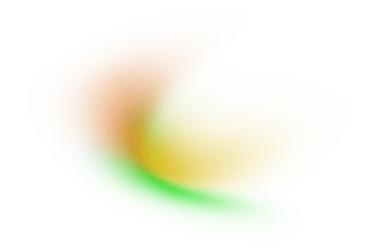 Vibrant orange teal green psychedelic grainy gradient color flow wave on transparent background, cover poster backdrop design