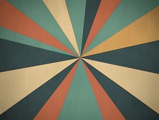 Vibrant Radial Geometric Pattern with Converging Shapes and Burst of Colors