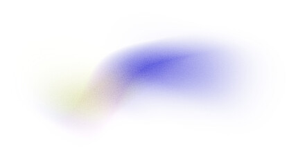 Glowing blue pink abstract shape, grainy blue yellow gradient shape on transparent background,...