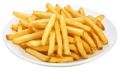 High-Quality PNG French fries Isolated on White Background &ndash; High Resolution