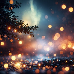 christmas tree and lights