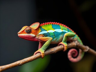 Obraz premium chameleon on a branch