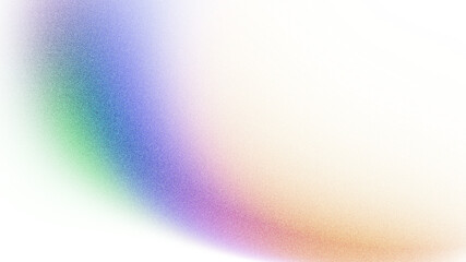 Vibrant grainy gradient shape transparent background, abstract green blue orange color gradient...