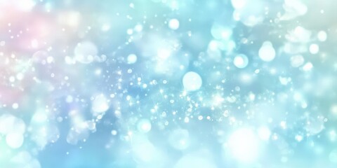 Soft and Ethereal Light Blue Background with Delicate White Circles Creating a Dreamy and Serene Atmosphere for Various Creative Uses