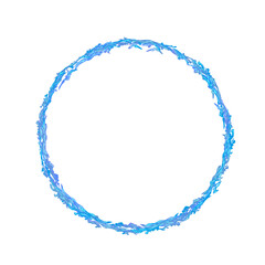 Fototapeta premium illustration of blue water forming a circle without background