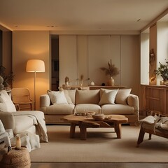 modern living room with furniture