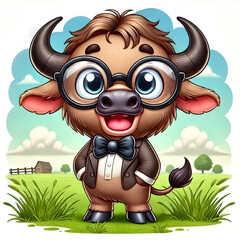 cow with a smile