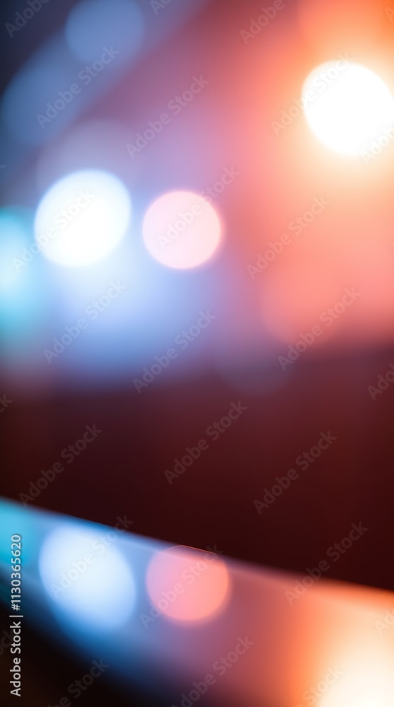 Aufkleber creative light art with blurred bokeh effect showcases effect reminiscent of outer space