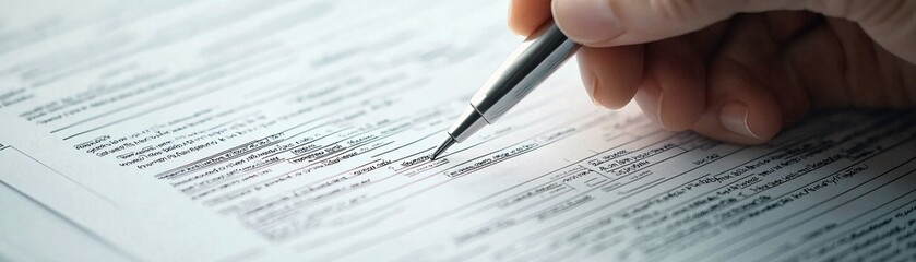 Obraz premium An accountant verifying tax forms against financial data on a computer, emphasizing meticulous verification processes
