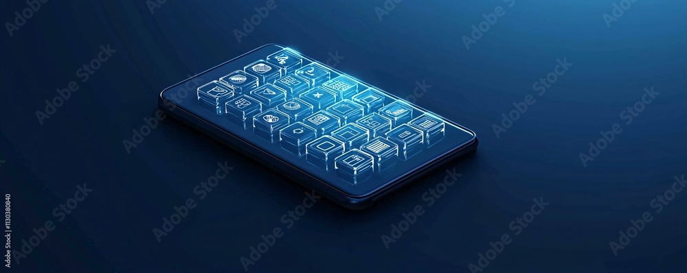 Aufkleber a sleek tax submission system design, futuristic ui with glowing buttons, clean interface