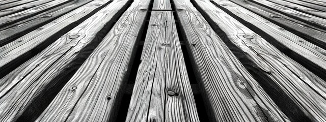 Fototapeta premium Panorama of Black grey wood color texture vertical for background. 