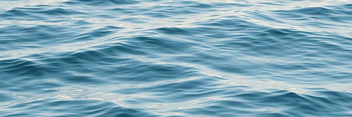 The surface of the water disturbed by a gentle wave, gentle waves, water flow, serene moment