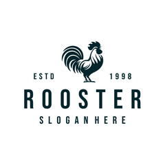 rooster vintage logo design vector template illustration © MANIFEST