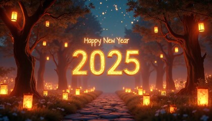 Hello, New Beginnings, Happy new year 2025, Ai generated