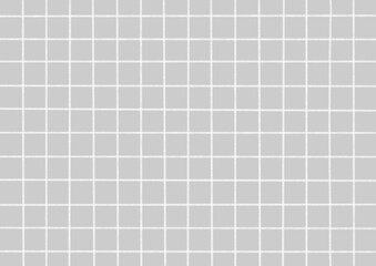 手描き風水彩チェック柄_大_グレー