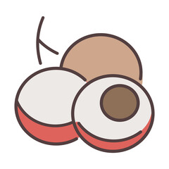 Longan element PNG -  isolate transparent background
