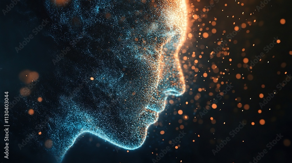 Poster visual representation of artificial intelligence and generative technology