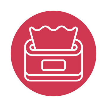 recommend clip art: Tissue box Vector Circle Outline Icon.   Eps 10 File