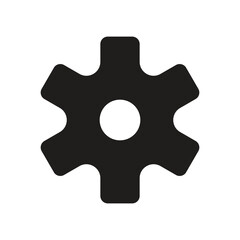 Abstract Geometric White Hexagon with Central Teal Diamond Shape