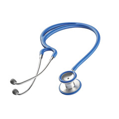 Stethoscope on White Background for Medical Use Transparent png Background.