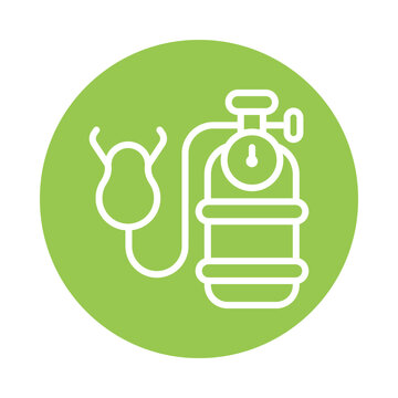recommend clip art: Oxygen Cylinder Vector Circle Outline Icon.   Eps 10 File