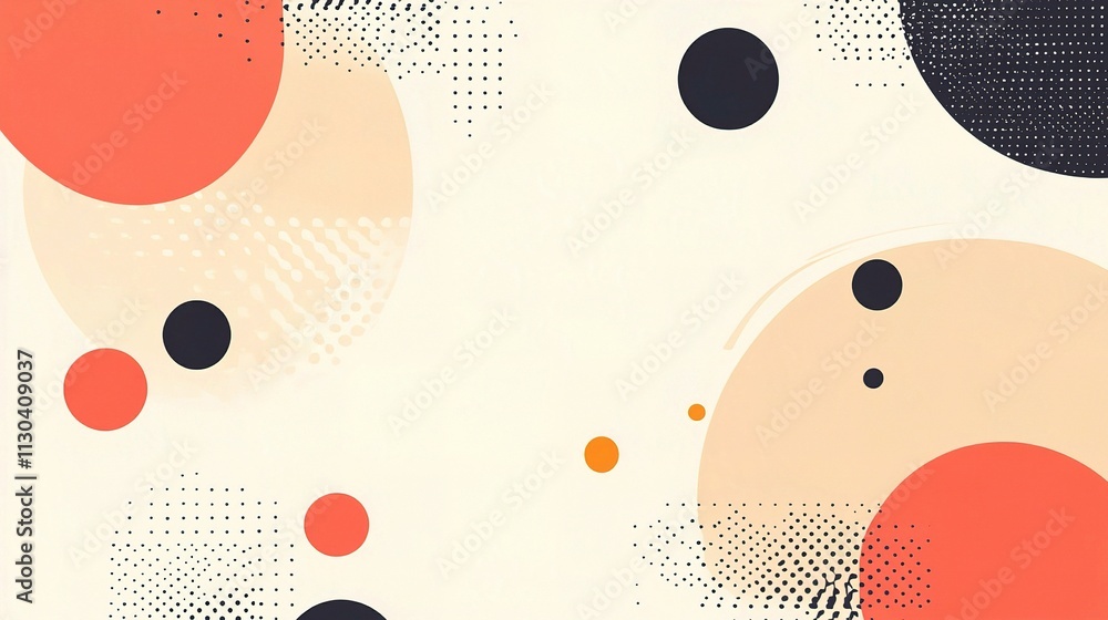 Aufkleber abstract geometric background: a minimalist and stylish abstract background with a soft, contemporar