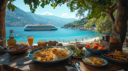 Holiday in tropical island