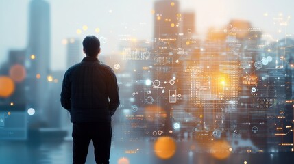 Innovative ai-driven predictive maintenance systems revolutionizing smart cities urban settings digital infrastructure futuristic vision technology and data integration