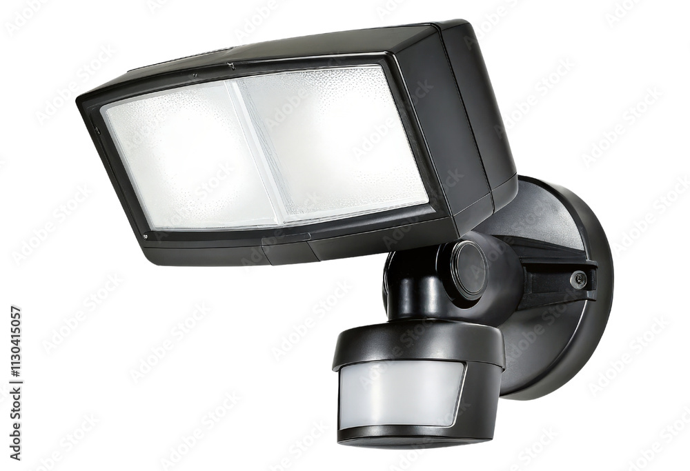 Aufkleber dual-head motion sensor security light isolated with transparent background
