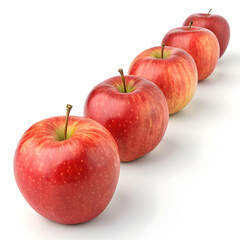 Vibrant watercolor painting of apples, colorful artistic illustration on white background