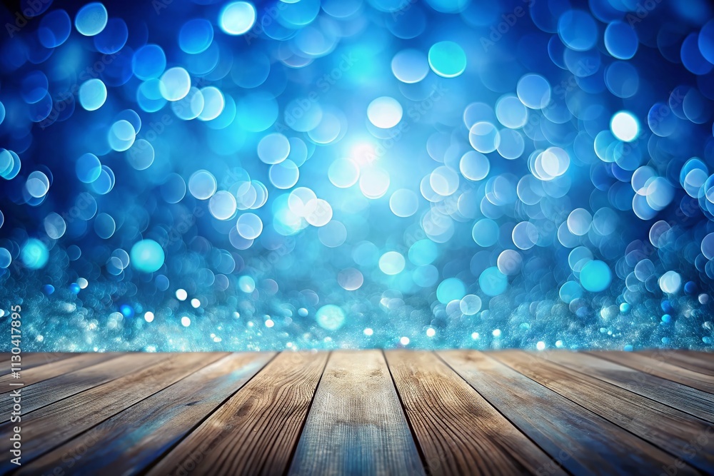 Poster stunning abstract gradient blue studio background with bokeh effect for ideal product placement phot