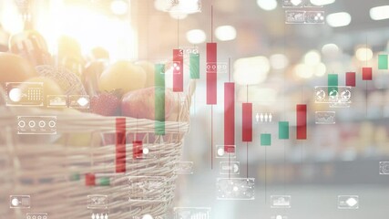 Visualizing market trends through a grocery basket and financial metrics - Powered by Adobe